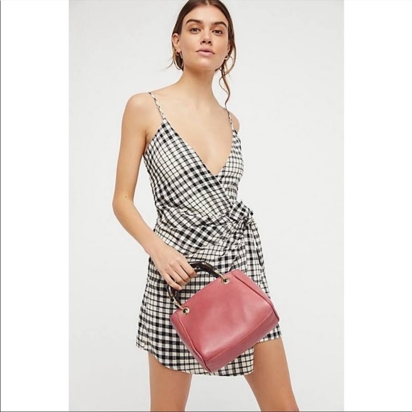 Free People Dresses & Skirts - Free People Gingham Wrap Dress